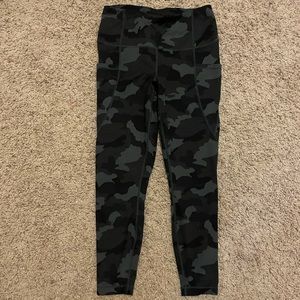 Camo Yoga Pants with Pockets